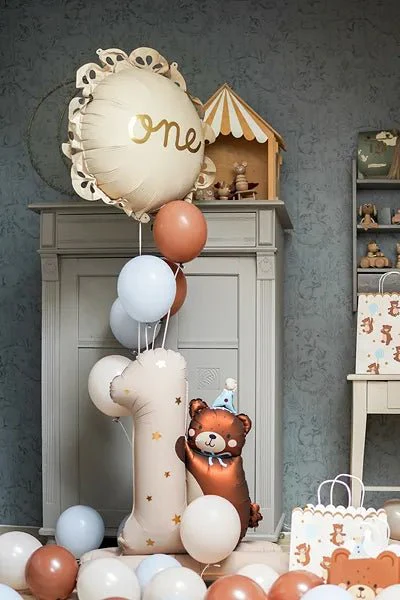 1 Jaar Cijfer Ballon Beer 81cm - Image 2