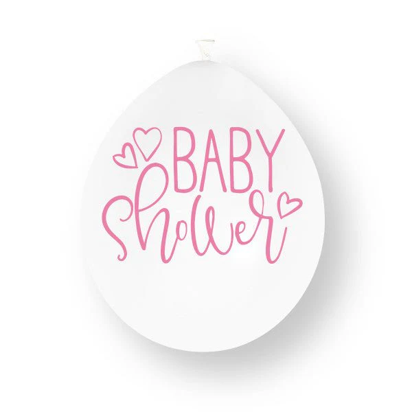 10 stuks roze baby shower ballonnen van 23 cm, gemaakt van latex - Image 3