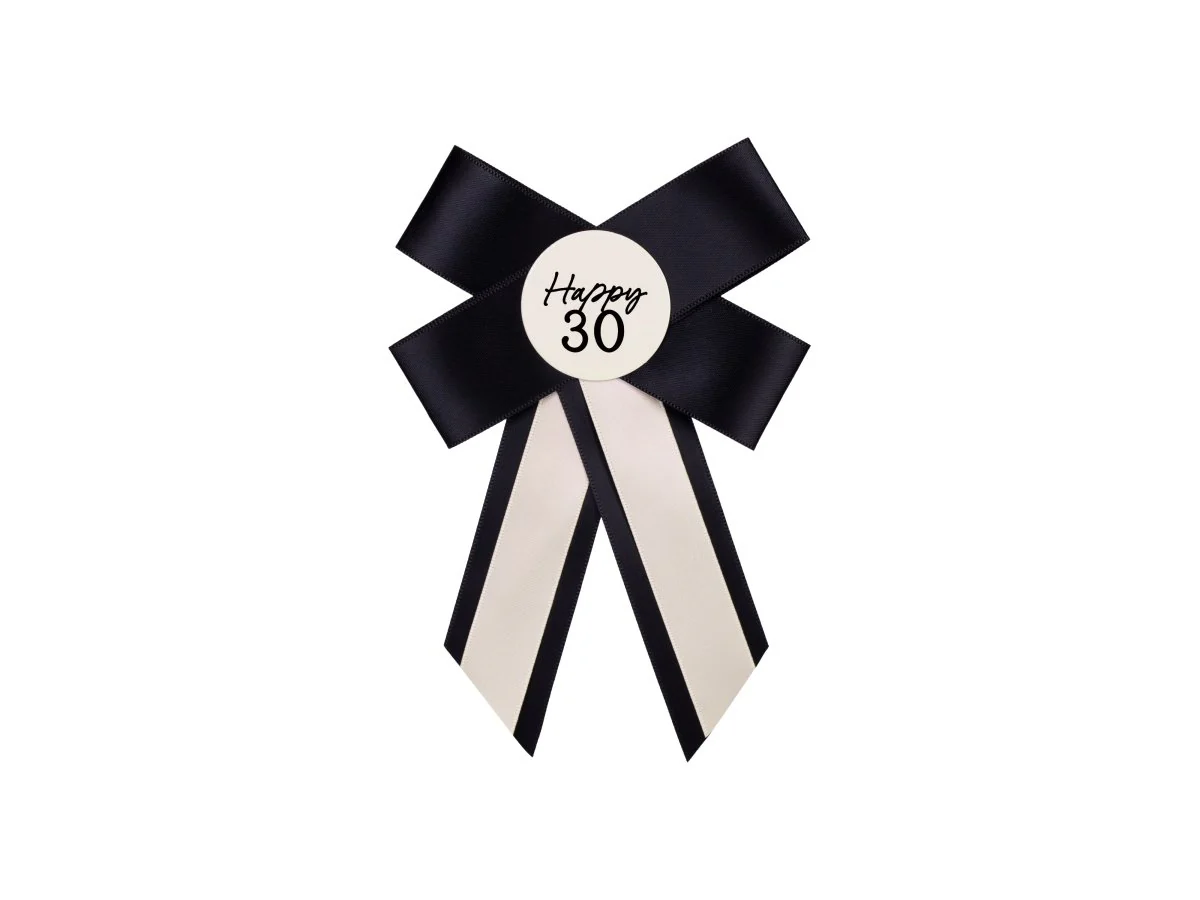 30 Jaar Button Strik 17cm