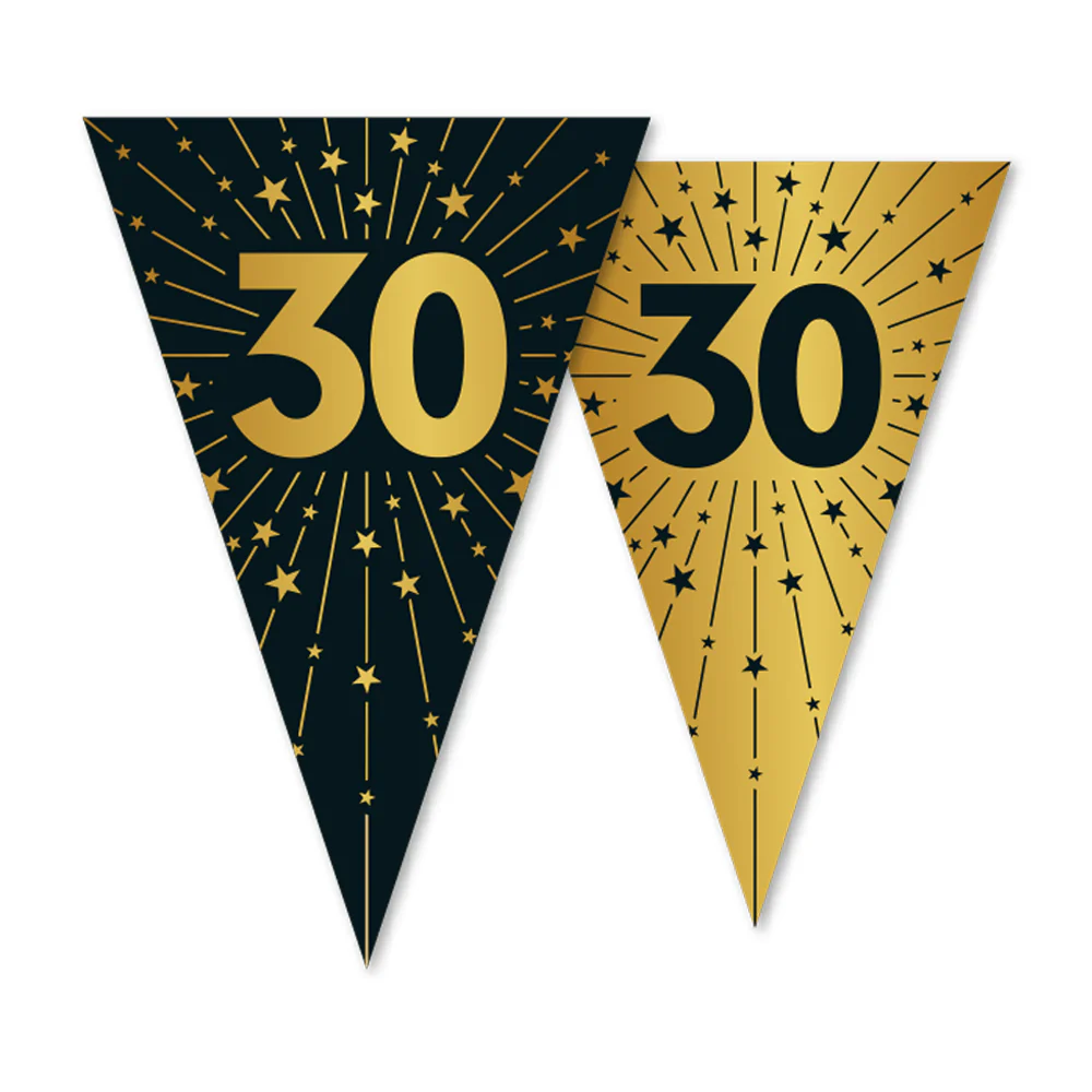 30 Jaar Slinger Goud Zwart 10m