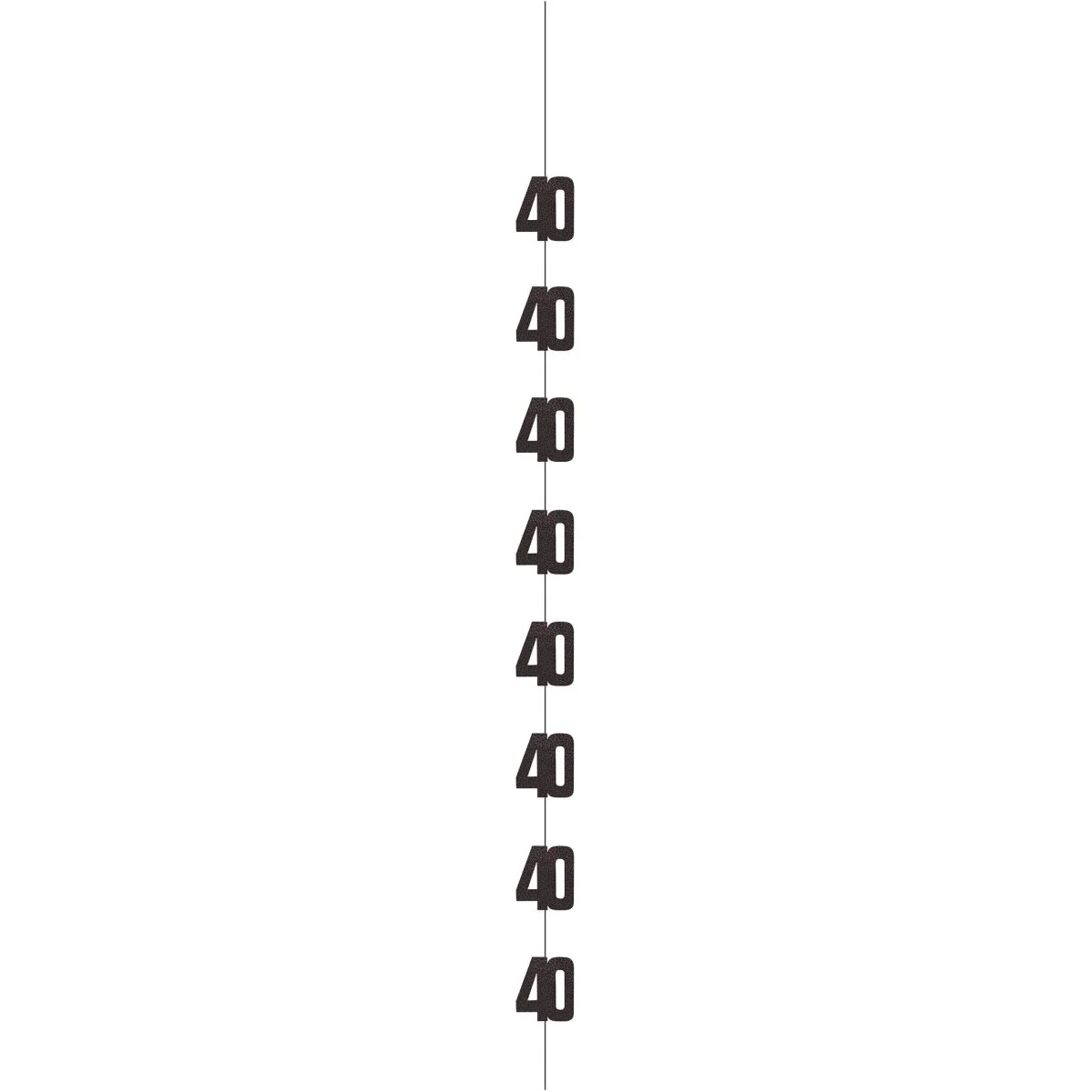 40 Jaar Hangdecoratie Zilver 1,52m - Image 3