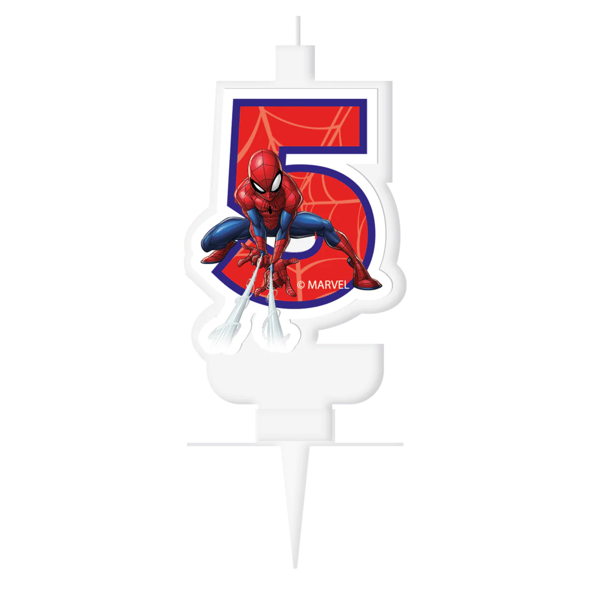 5 Jaar Kaars Spiderman