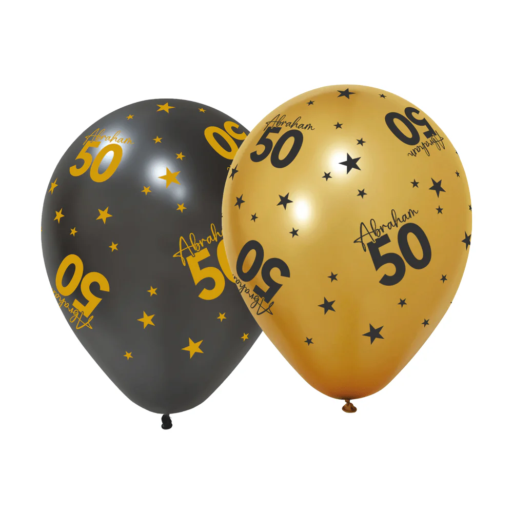 50 Jaar Ballonnen Abraham 31cm 6st
