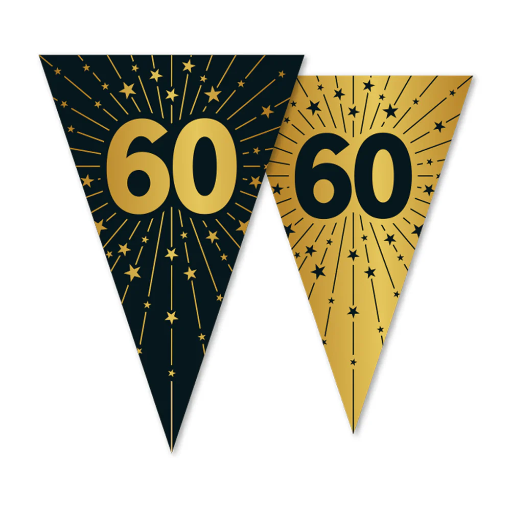 60 Jaar Slinger Goud Zwart 10m