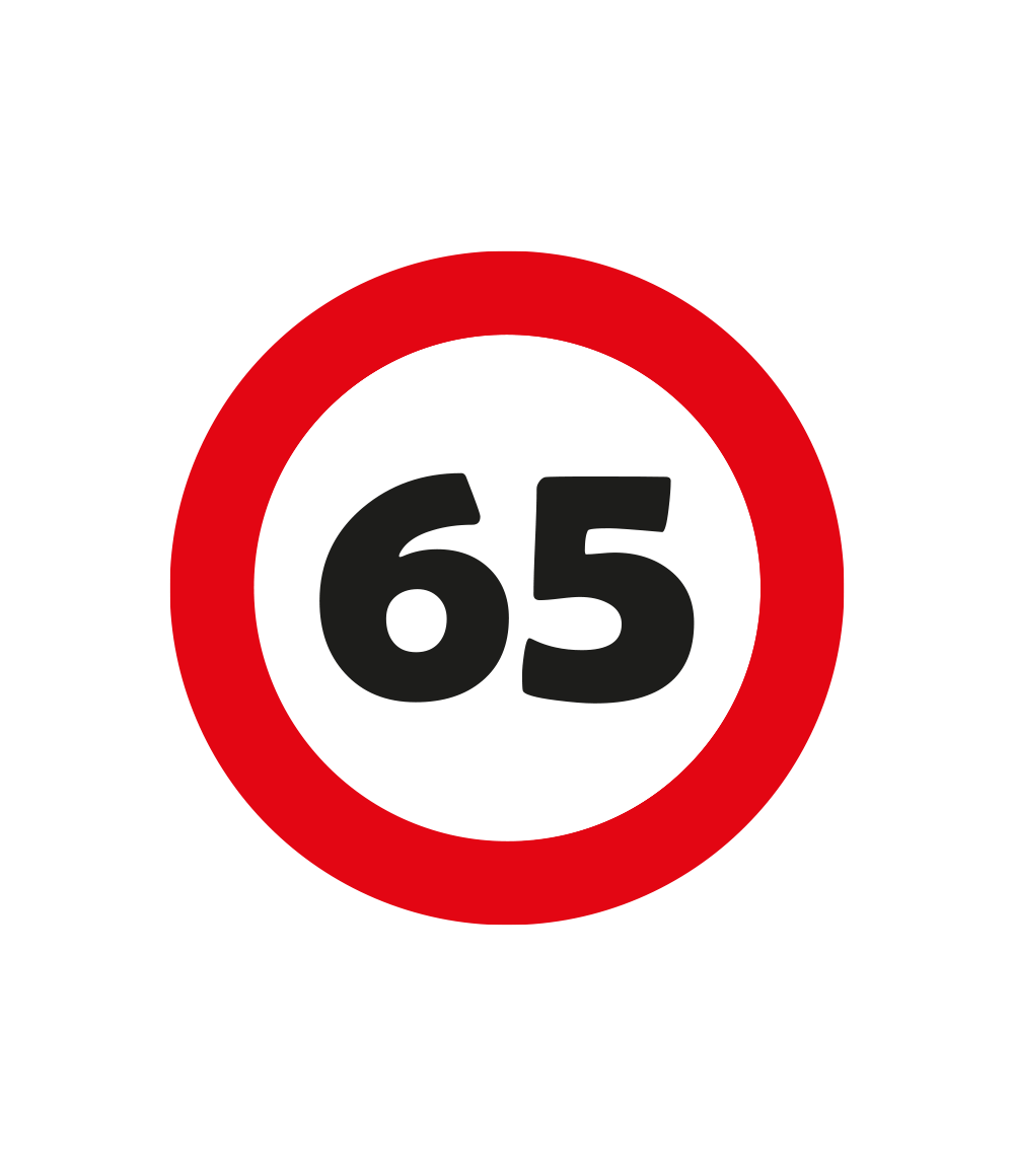 65 Jaar Tafelconfetti 2,5cm - Image 2