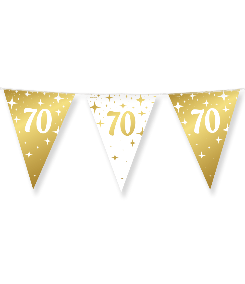 70 Jaar Slinger Wit Goud 1m