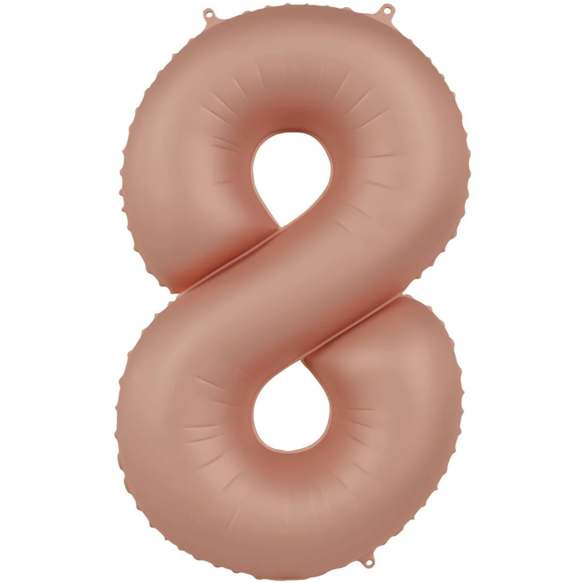 8 Jaar Cijfer Ballon Rose Goud Mat 86cm