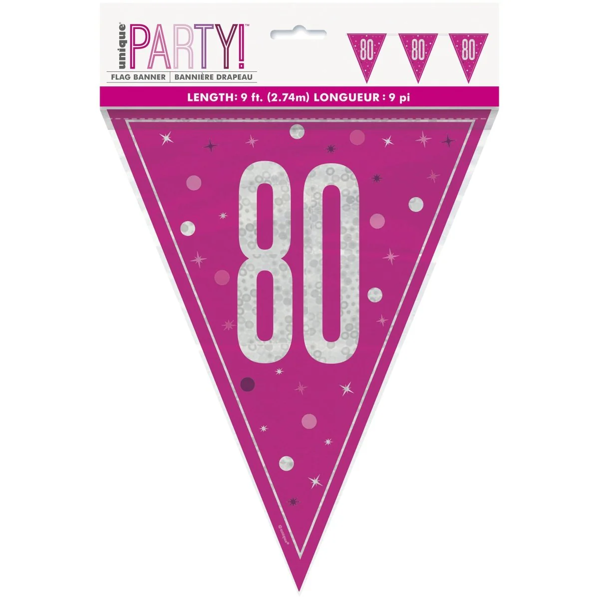 80 Jaar Slinger Roze 2,5m - Image 2
