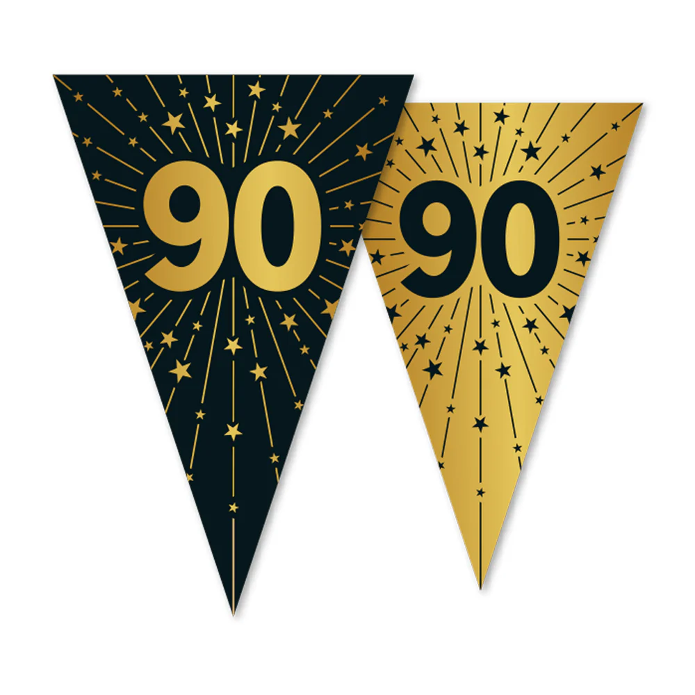 90 Jaar Slinger Goud Zwart 10m