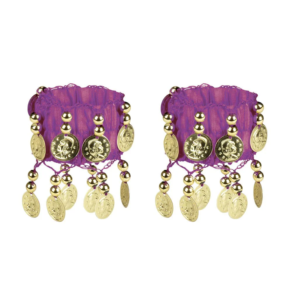 Accessoireset Paars Buikdanseres 4 delig - Image 4