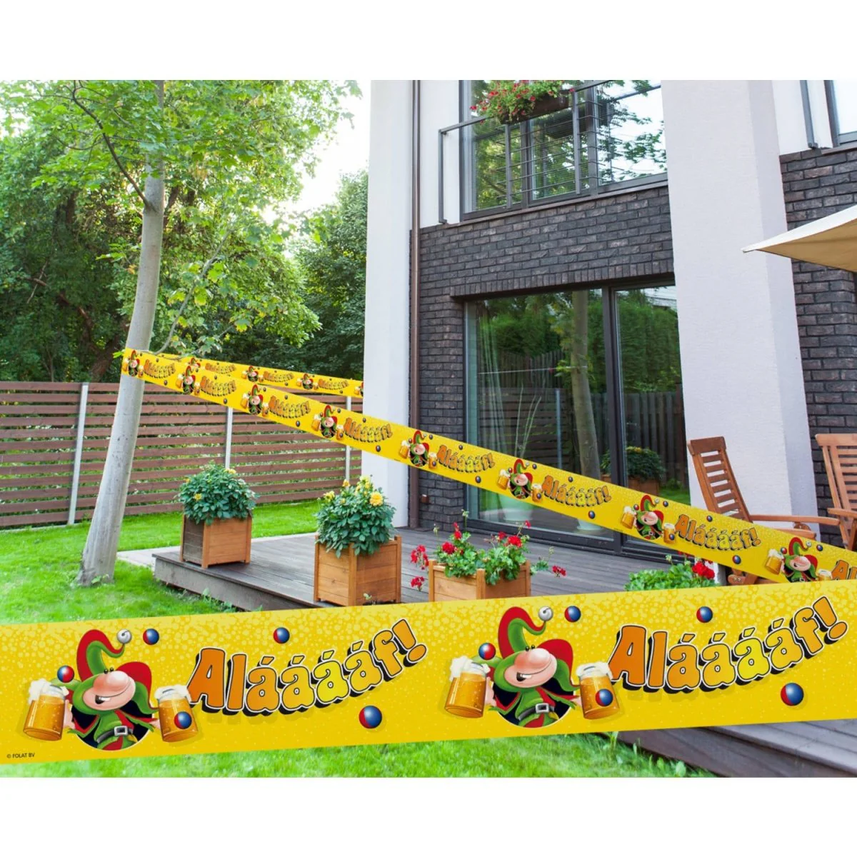 Afzetlint Alaaf Geel 15 meter - Image 2