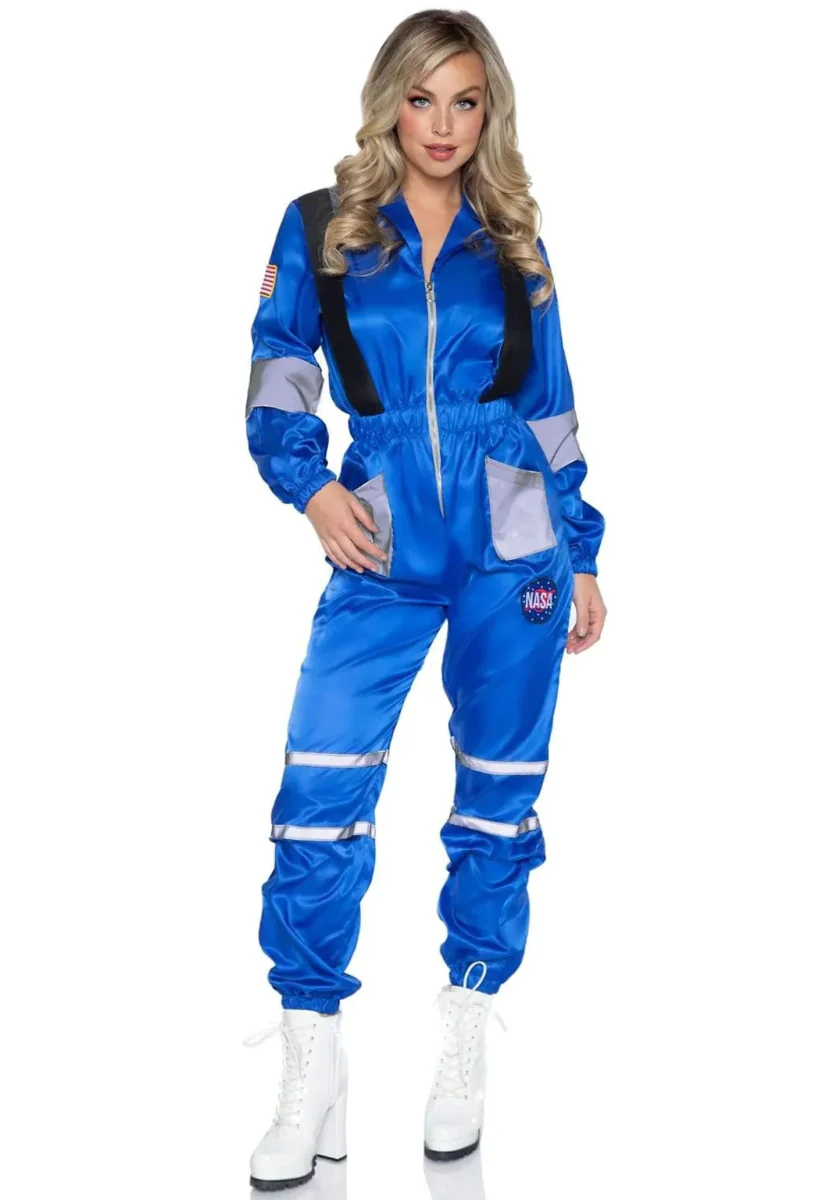 Astronaut Jumpsuit Blauw Dames Leg Avenue - Image 3