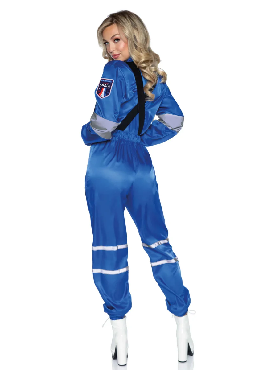 Astronaut Jumpsuit Blauw Dames Leg Avenue - Image 4