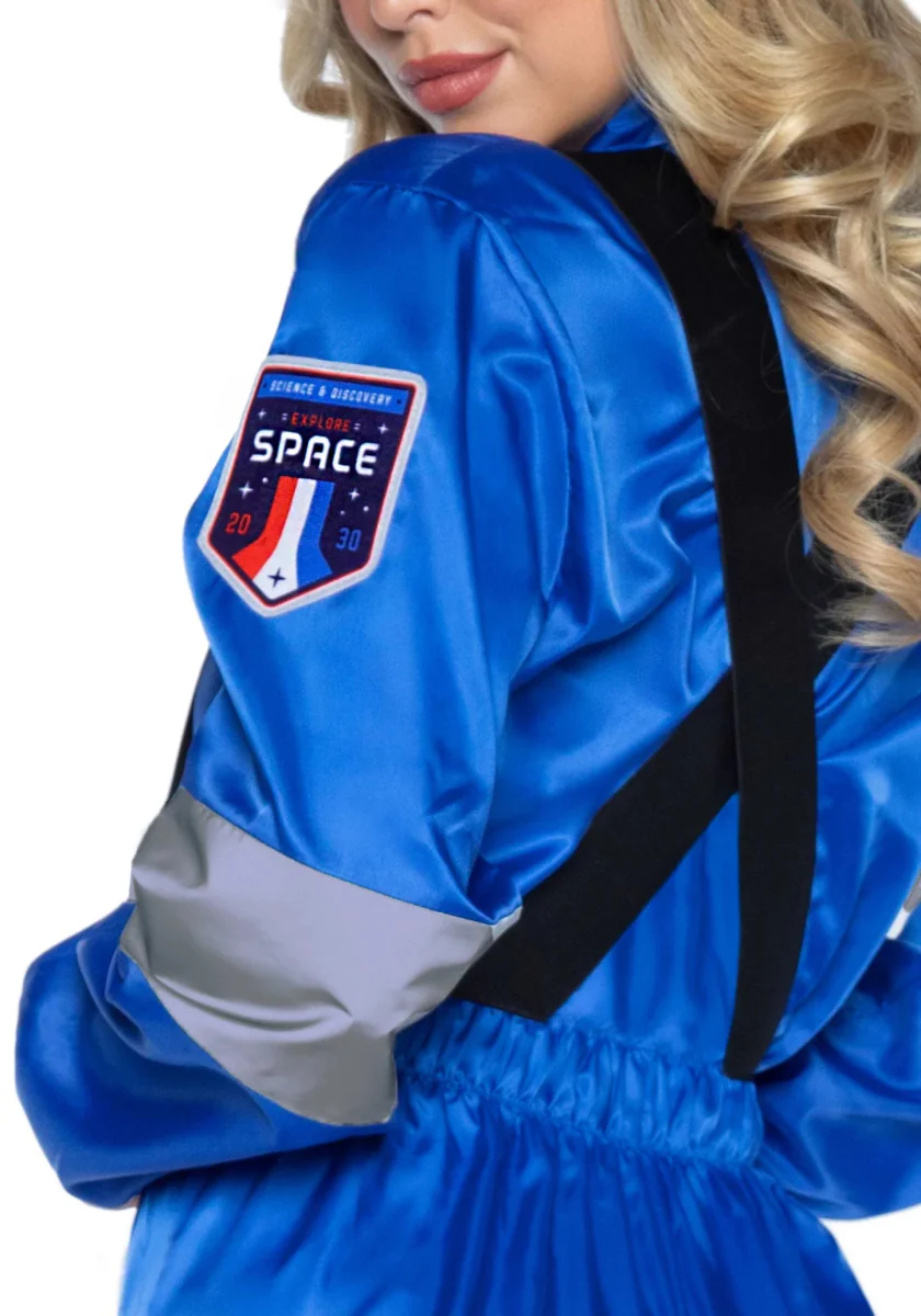 Astronaut Jumpsuit Blauw Dames Leg Avenue - Image 6