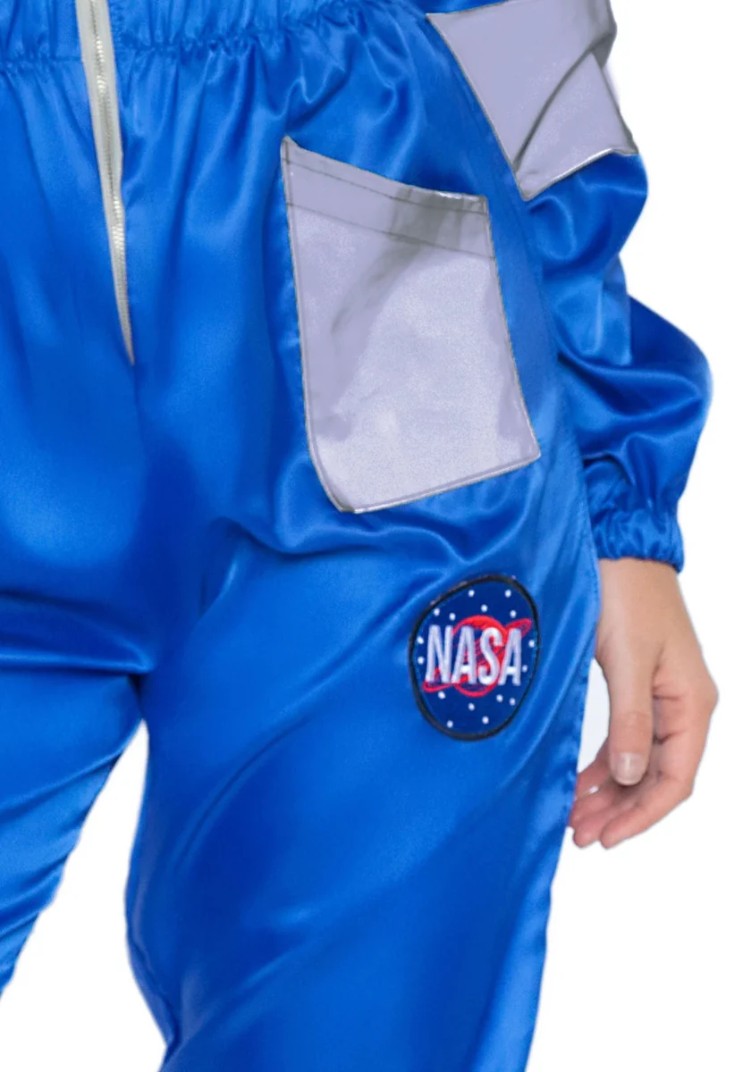 Astronaut Jumpsuit Blauw Dames Leg Avenue - Image 7