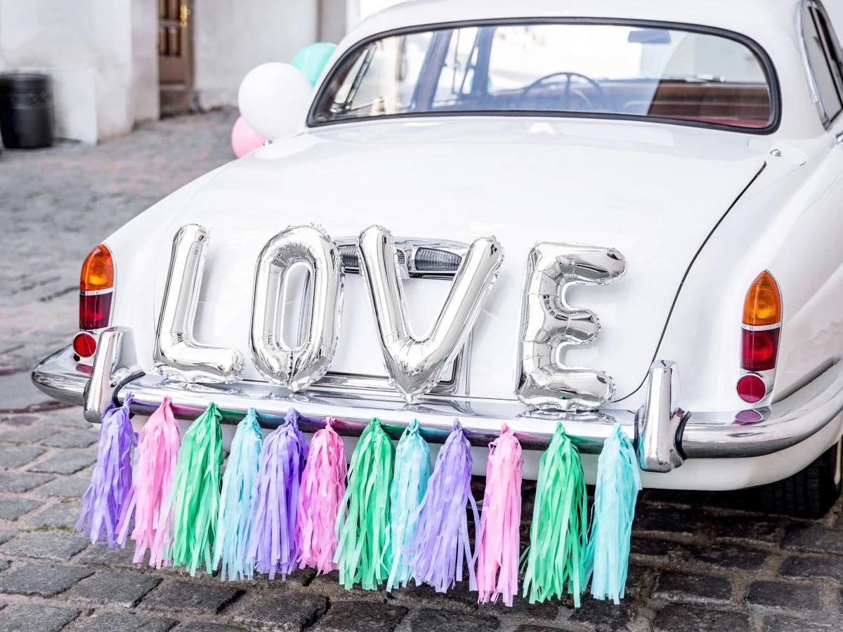 Auto Decoratie Set Bruiloft Love - Image 4
