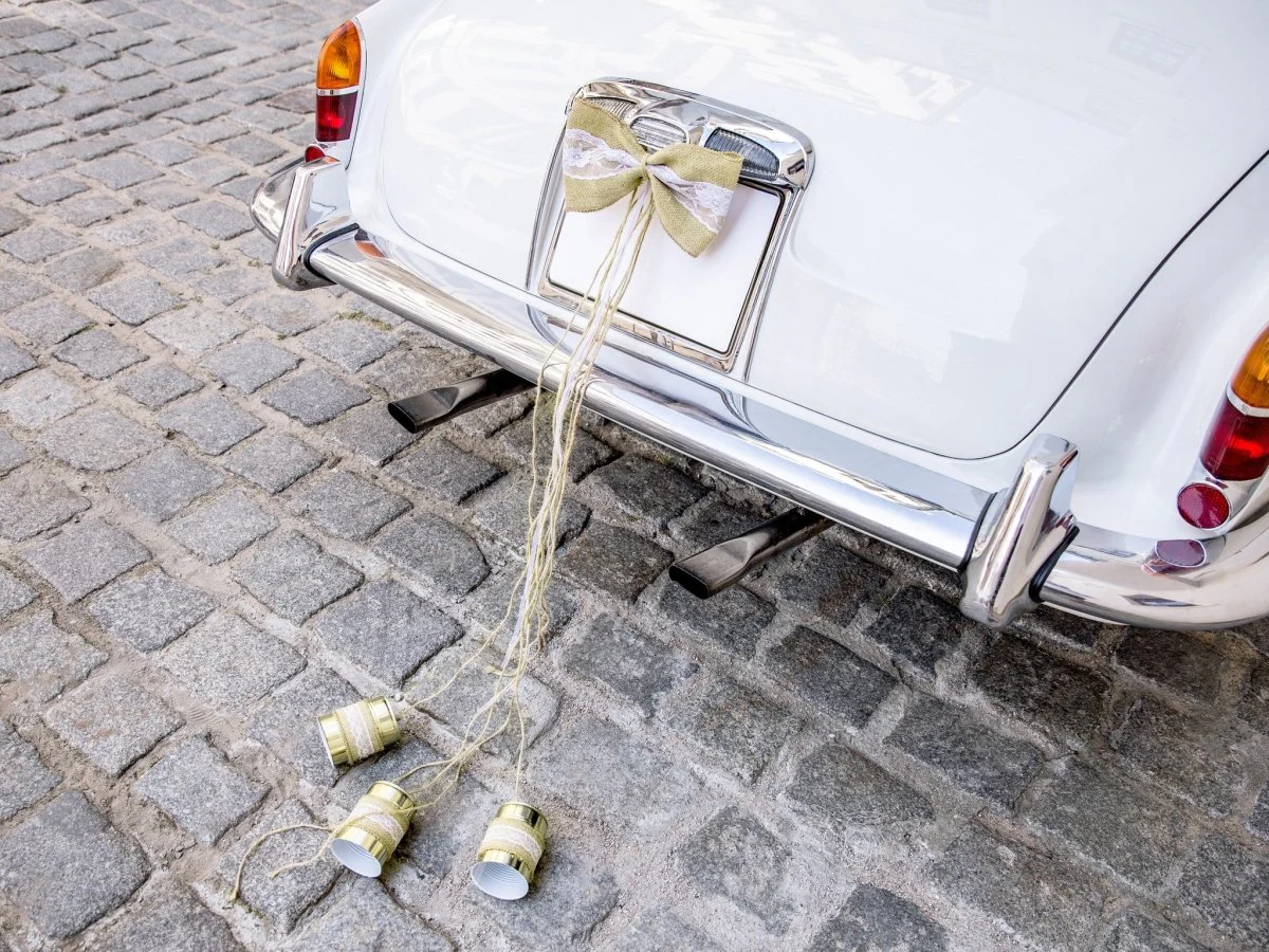 Auto Decoratie Set Bruiloft Strikjes - Image 5