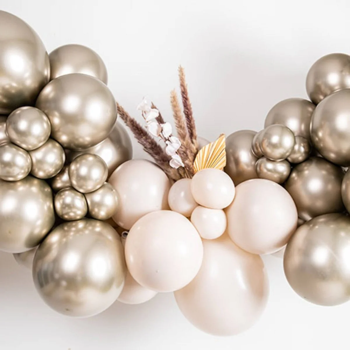 Ballonnen Creamy Latte 33cm - 10 stuks - Image 2