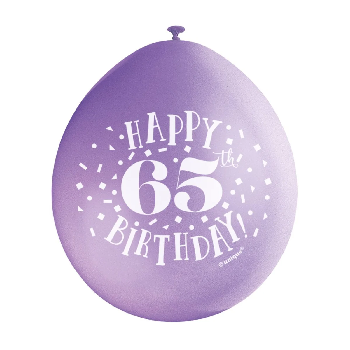 Ballonnen Happy Birthday 65 Jaar 28cm 10st - Image 3