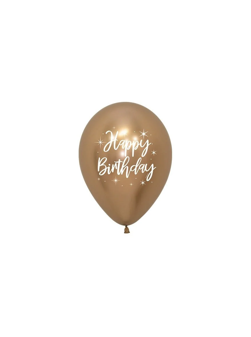 Ballonnen Happy Birthday Radiant Reflex Mix 25st - Image 4
