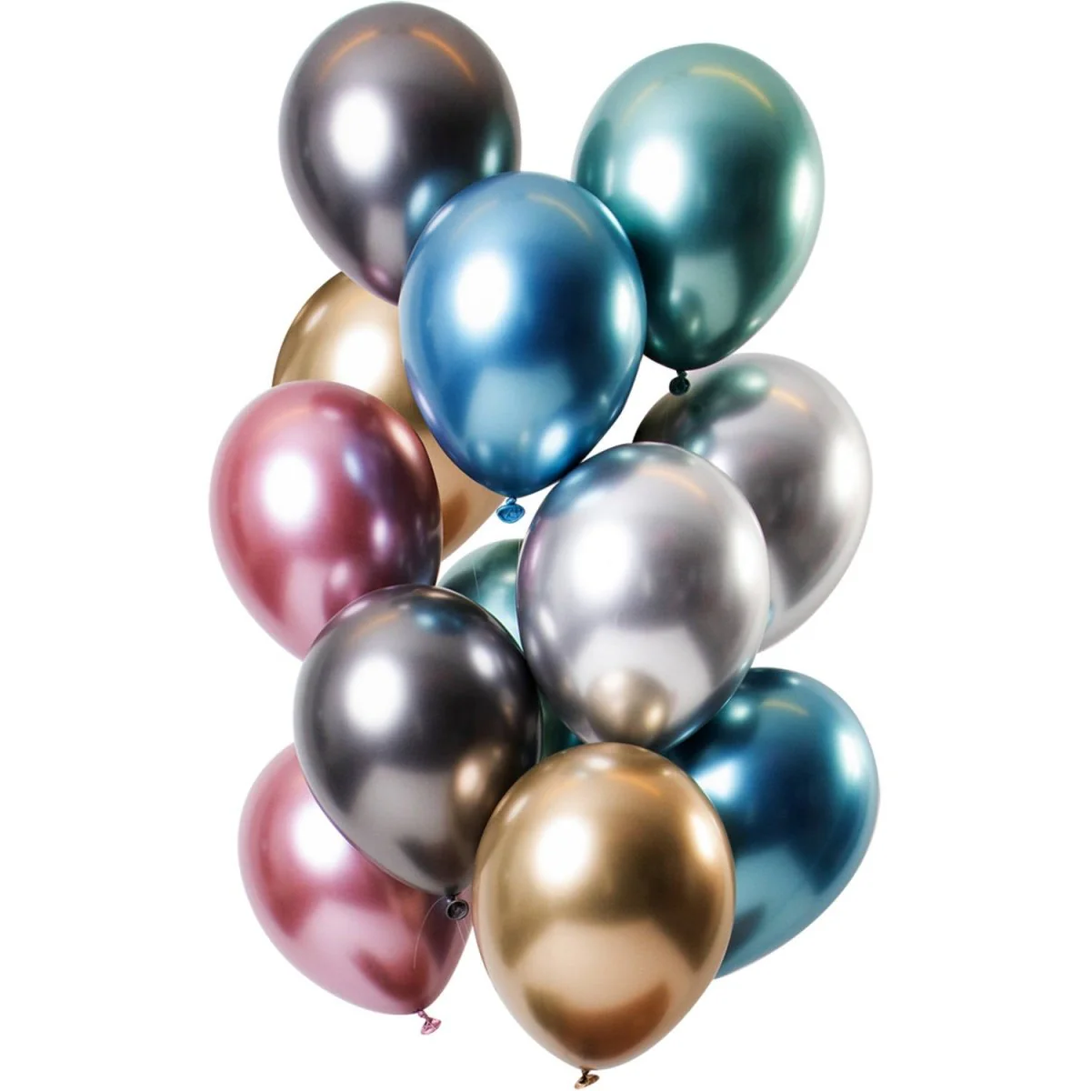 Ballonnen Mirror Effect Treasures 33cm - 12 stuks
