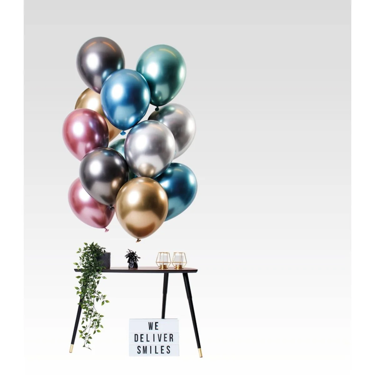 Ballonnen Mirror Effect Treasures 33cm - 12 stuks - Image 2