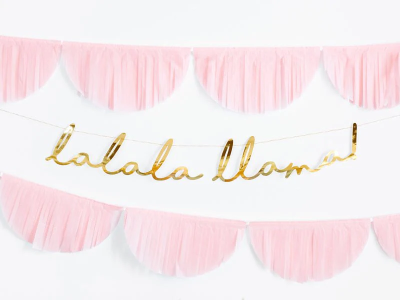 Banner Lalala Llama Goud 82cm - Image 3
