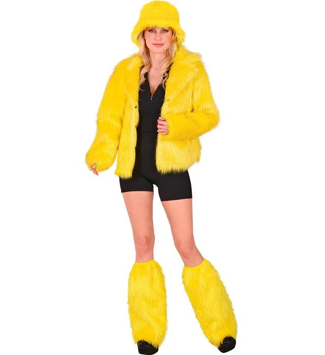 Beenwarmers Pluche Geel