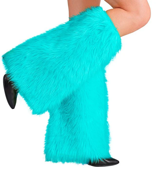 Beenwarmers Pluche Turquoise - Image 3