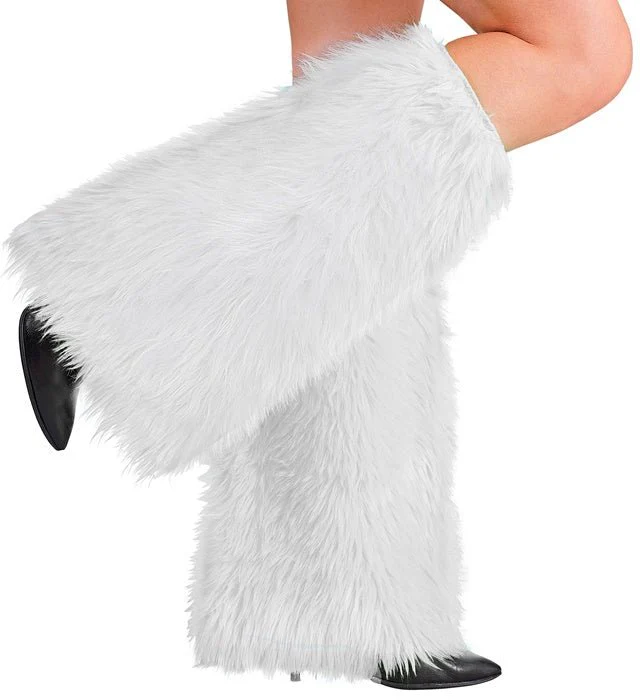 Beenwarmers Pluche Wit - Image 3