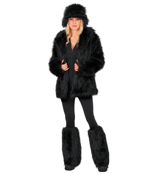 Beenwarmers Pluche Zwart - Image 2