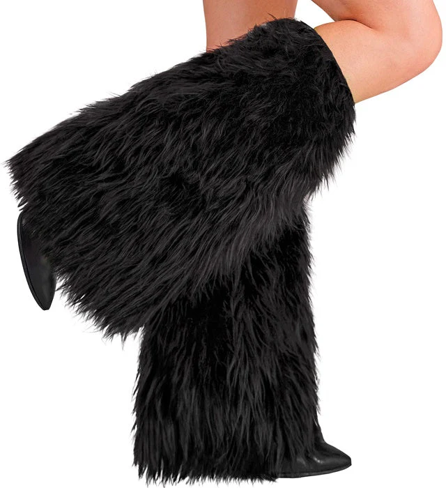 Beenwarmers Pluche Zwart - Image 3