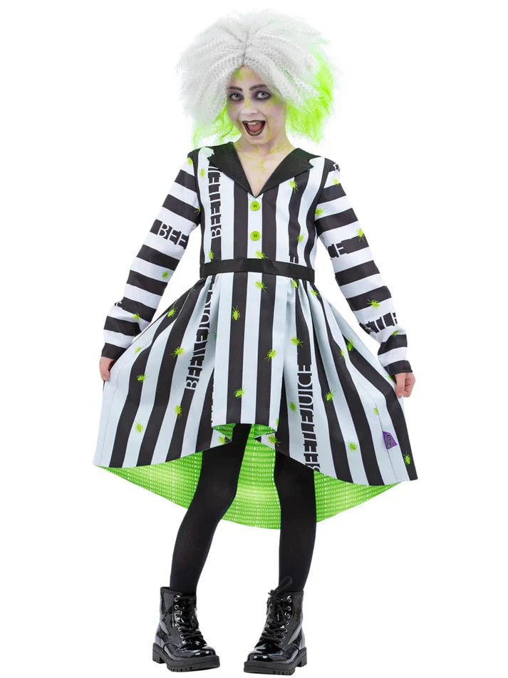 Beetlejuice Kostuumjurk met Dipped Hem Rok