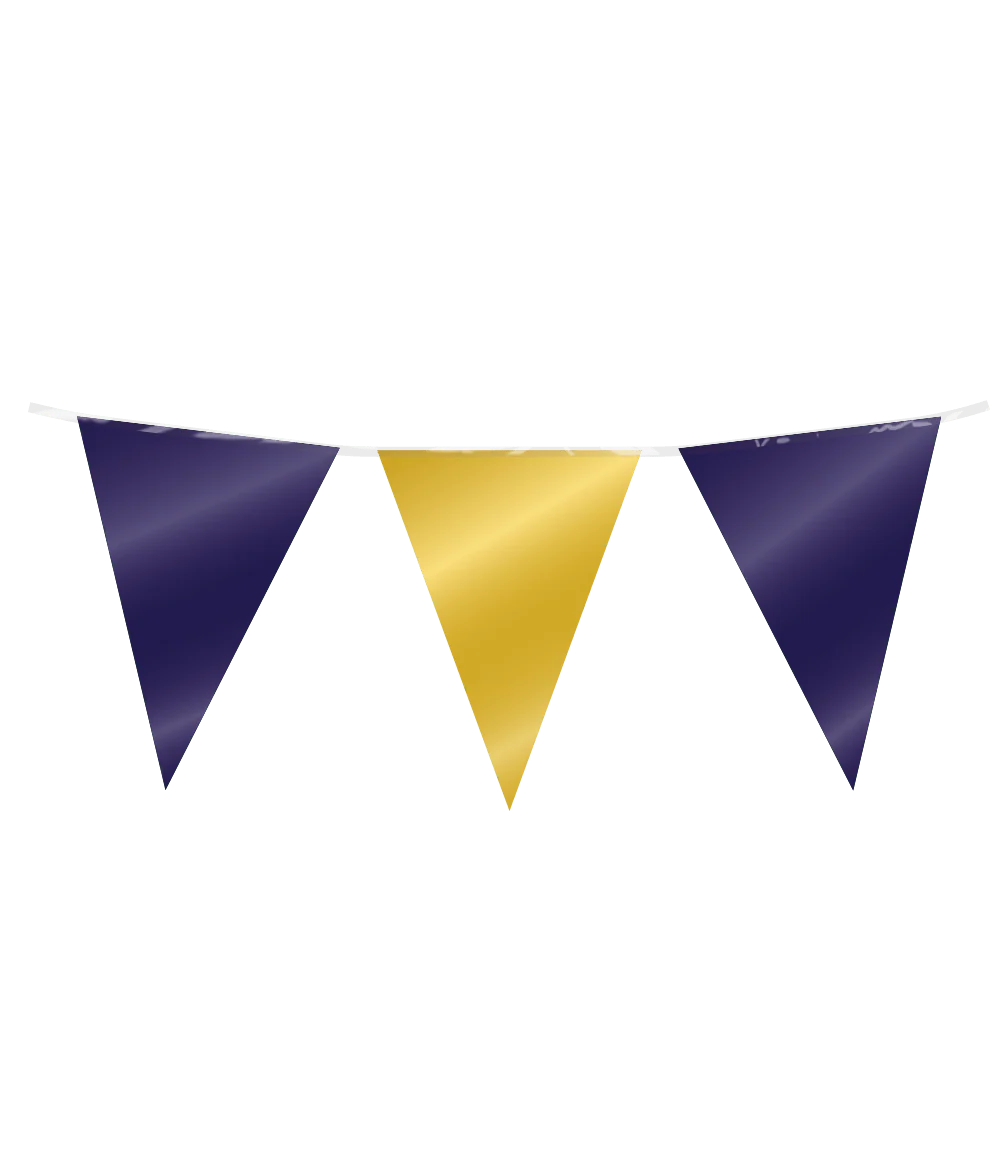 Blauw Gouden Slinger Folie 10m