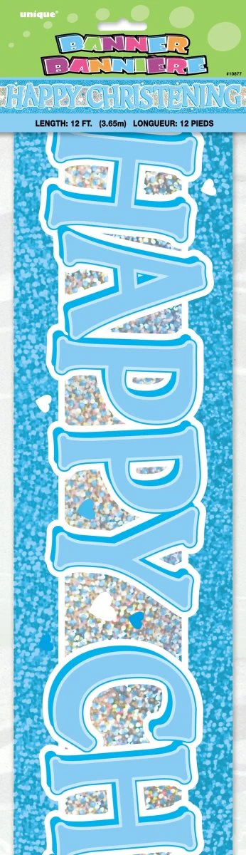 Blauwe Banner Happy Christening 3,65m - Image 3