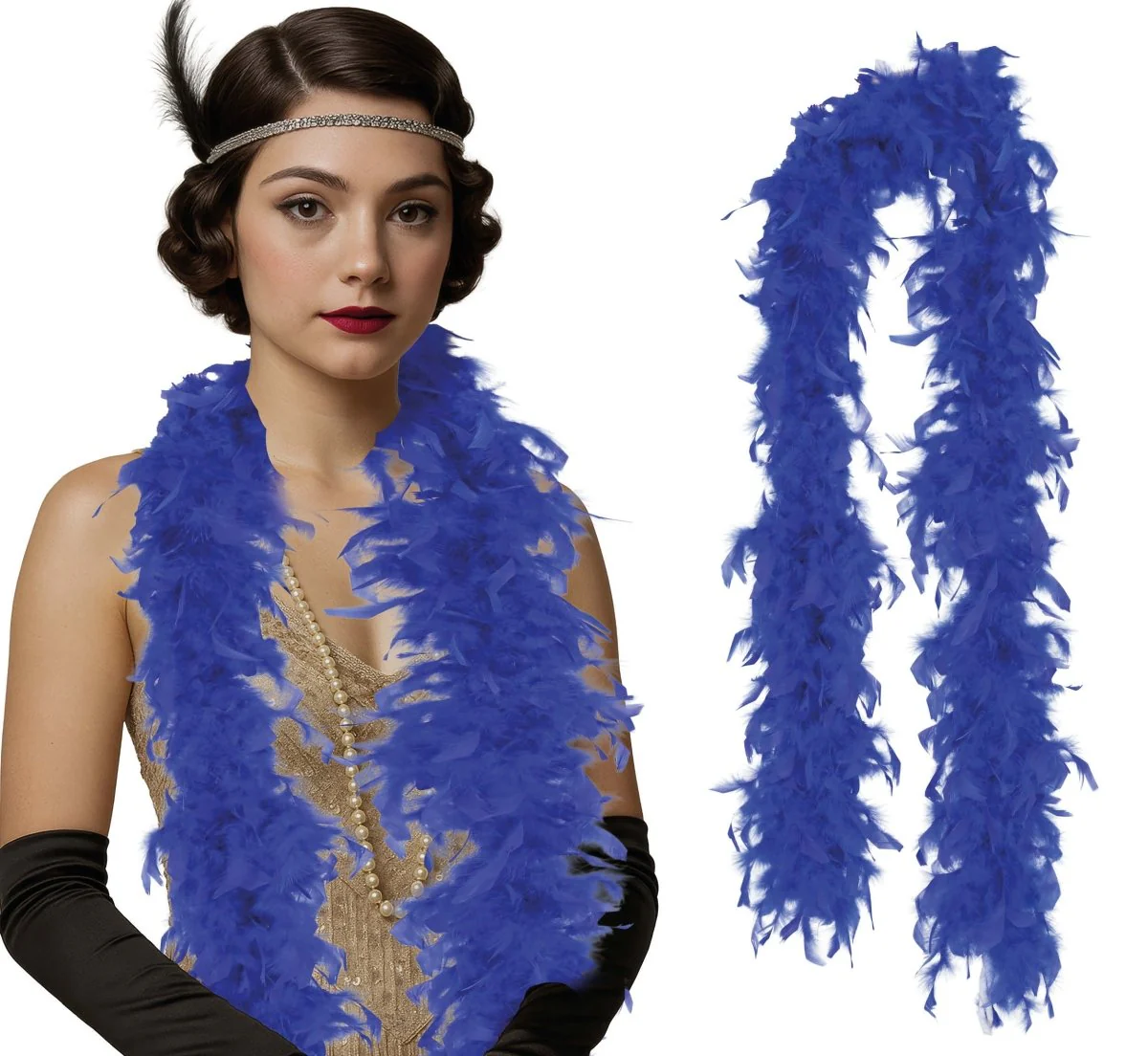 Blauwe Boa Veren 80gr - Image 6