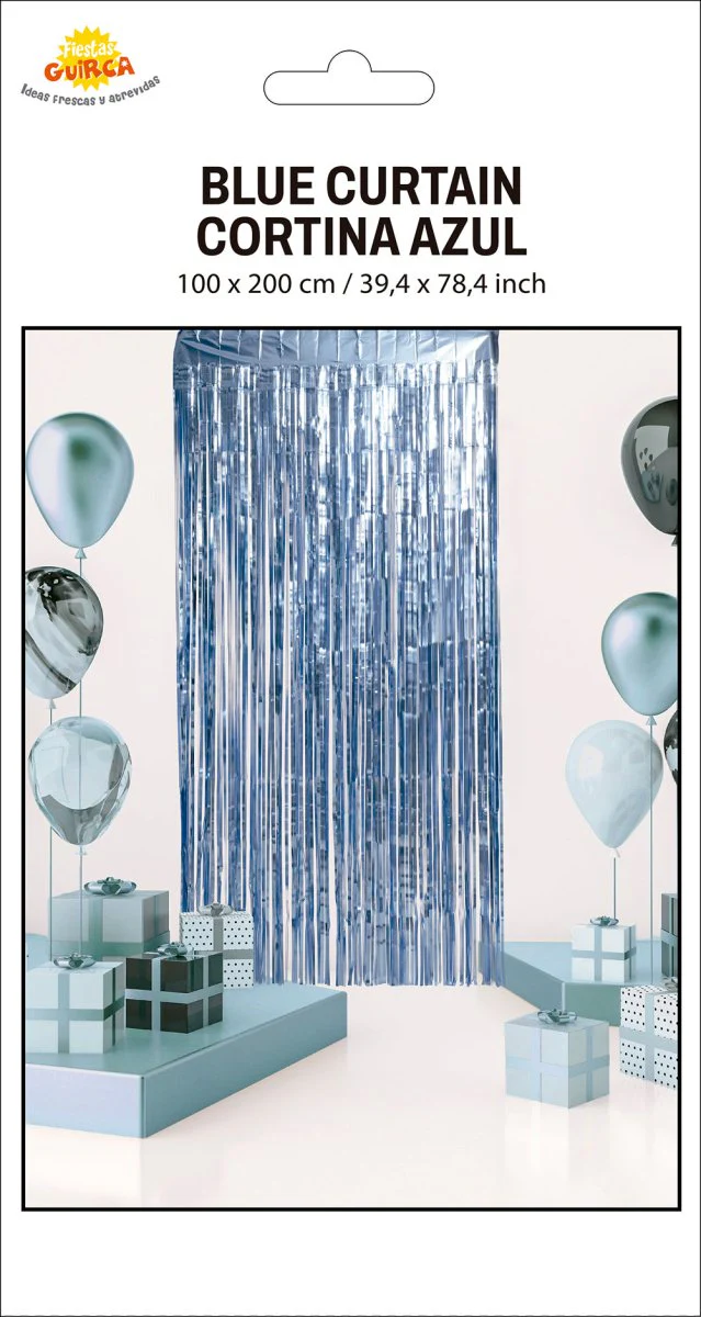 Blauwe Deurgordijn Mat 2m - Image 3