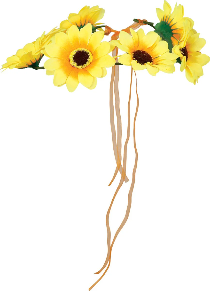 Bloemen Haarband Geel - Image 2
