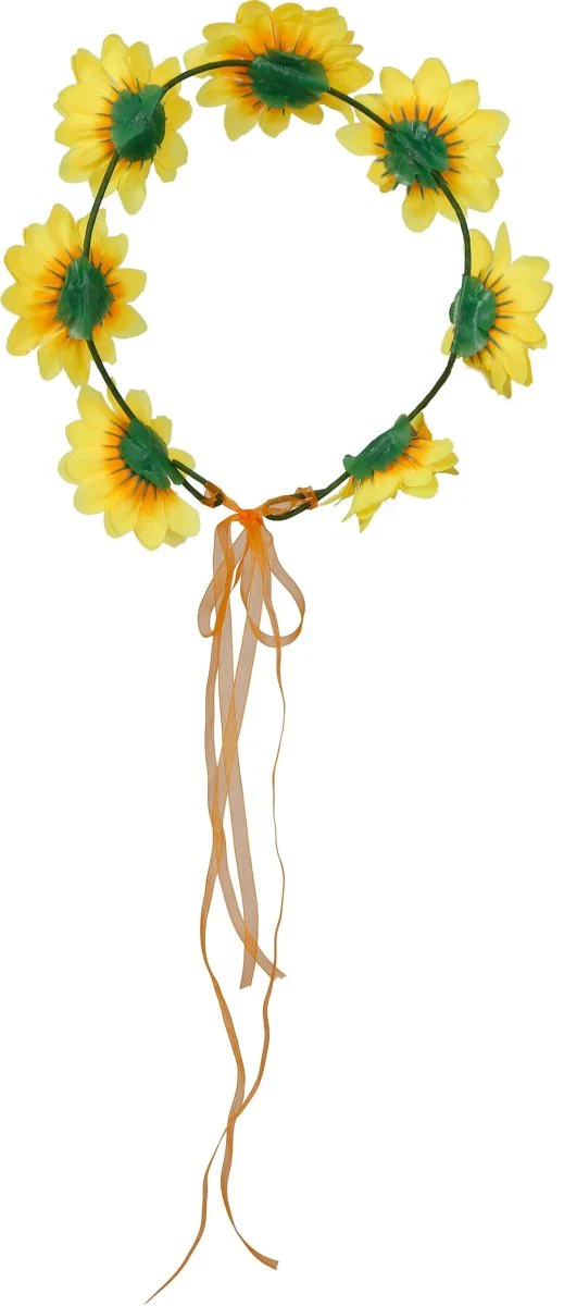 Bloemen Haarband Geel - Image 3