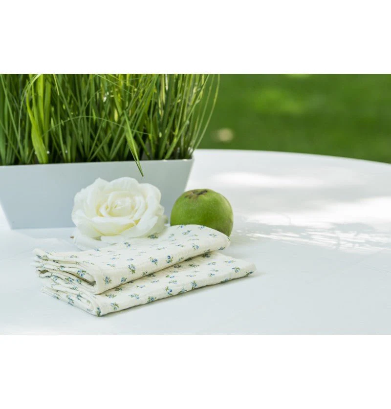 Bloemen Servetten Katoen 40cm 4st - Image 2