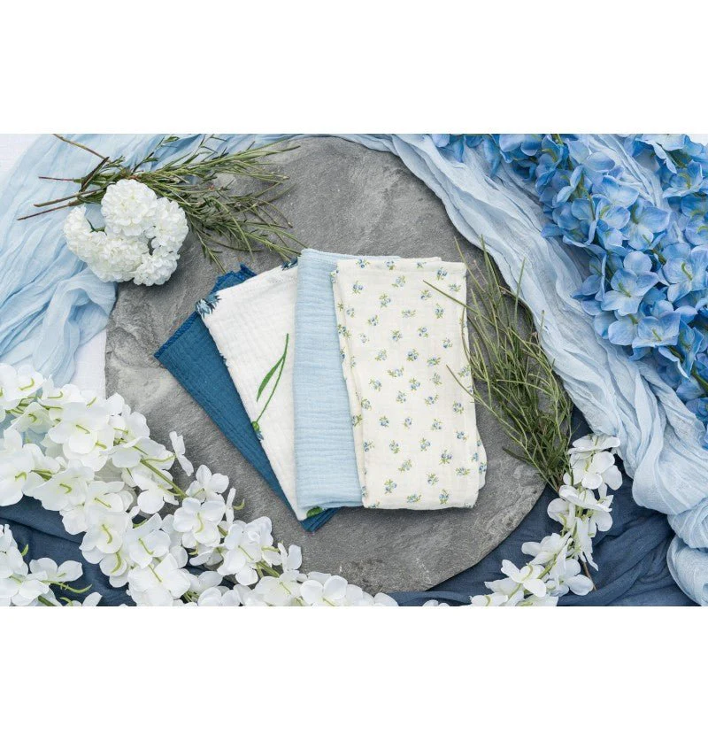 Bloemen Servetten Katoen 40cm 4st - Image 3