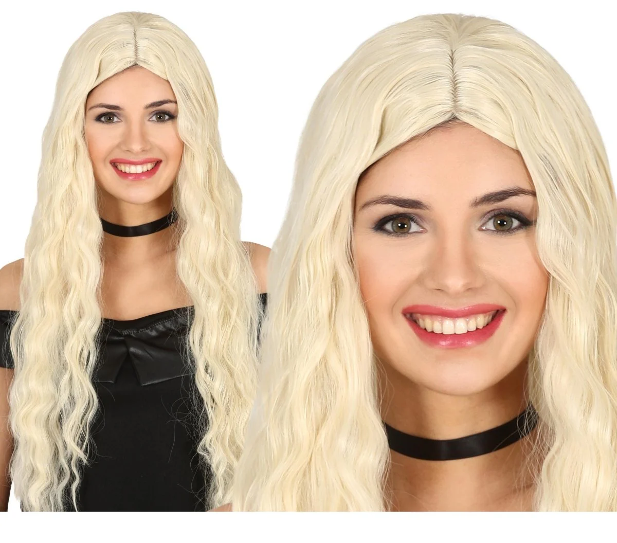 Blonde Pruik Golvend - Image 2