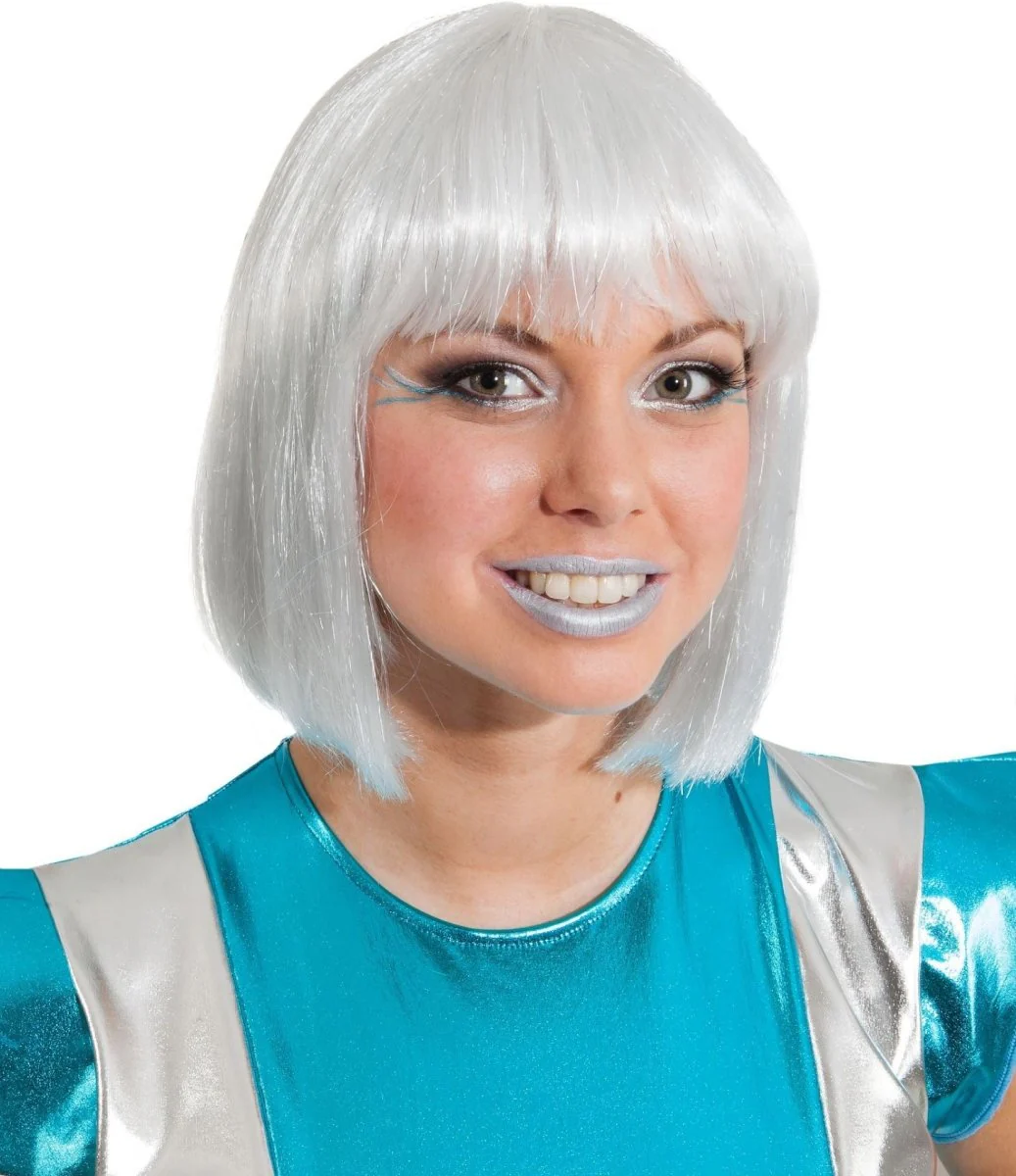 Bob Pruik Wit/Zilver Spacegirl