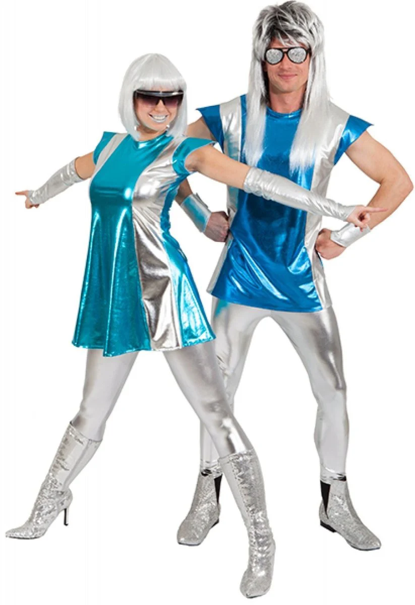 Bob Pruik Wit/Zilver Spacegirl - Image 4