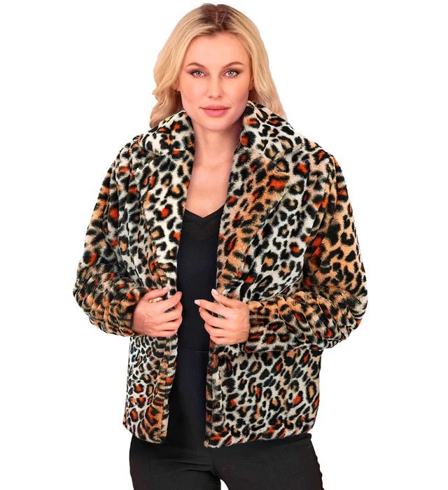 Bontjas Pluche Dames Luipaard