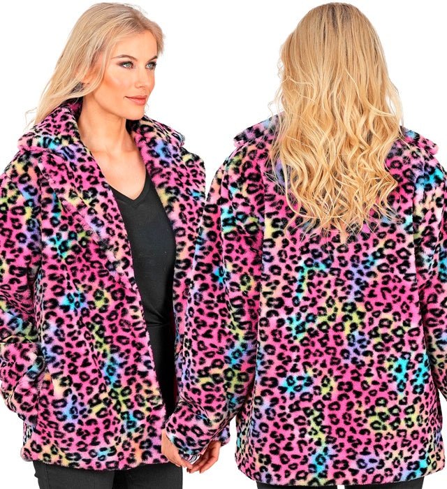 Bontjas Pluche Multi Luipaard - Image 5