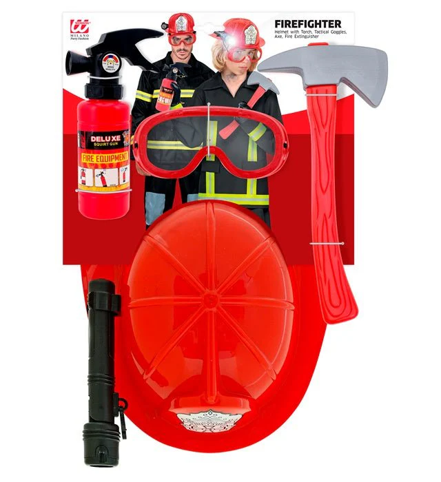 Brandweer Set Met Rood Helm - Image 3