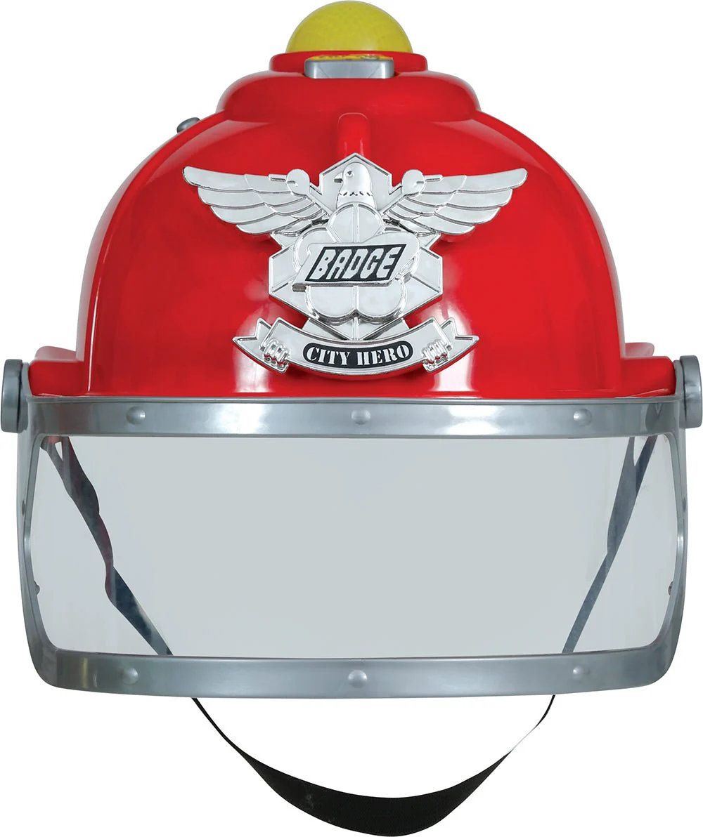 Brandweerman Helm Rood Met Sirene En Licht