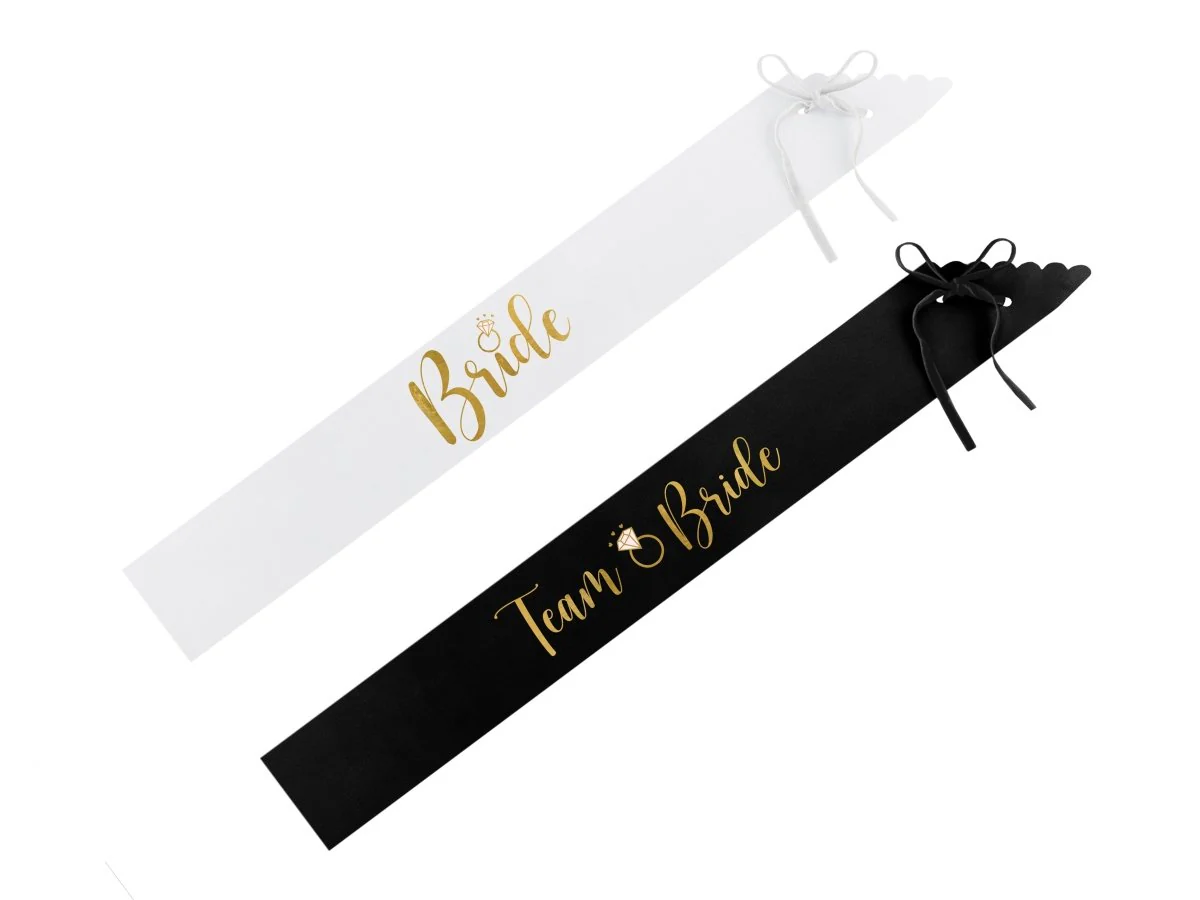 Bruiloft Accessoireset Zwart Wit