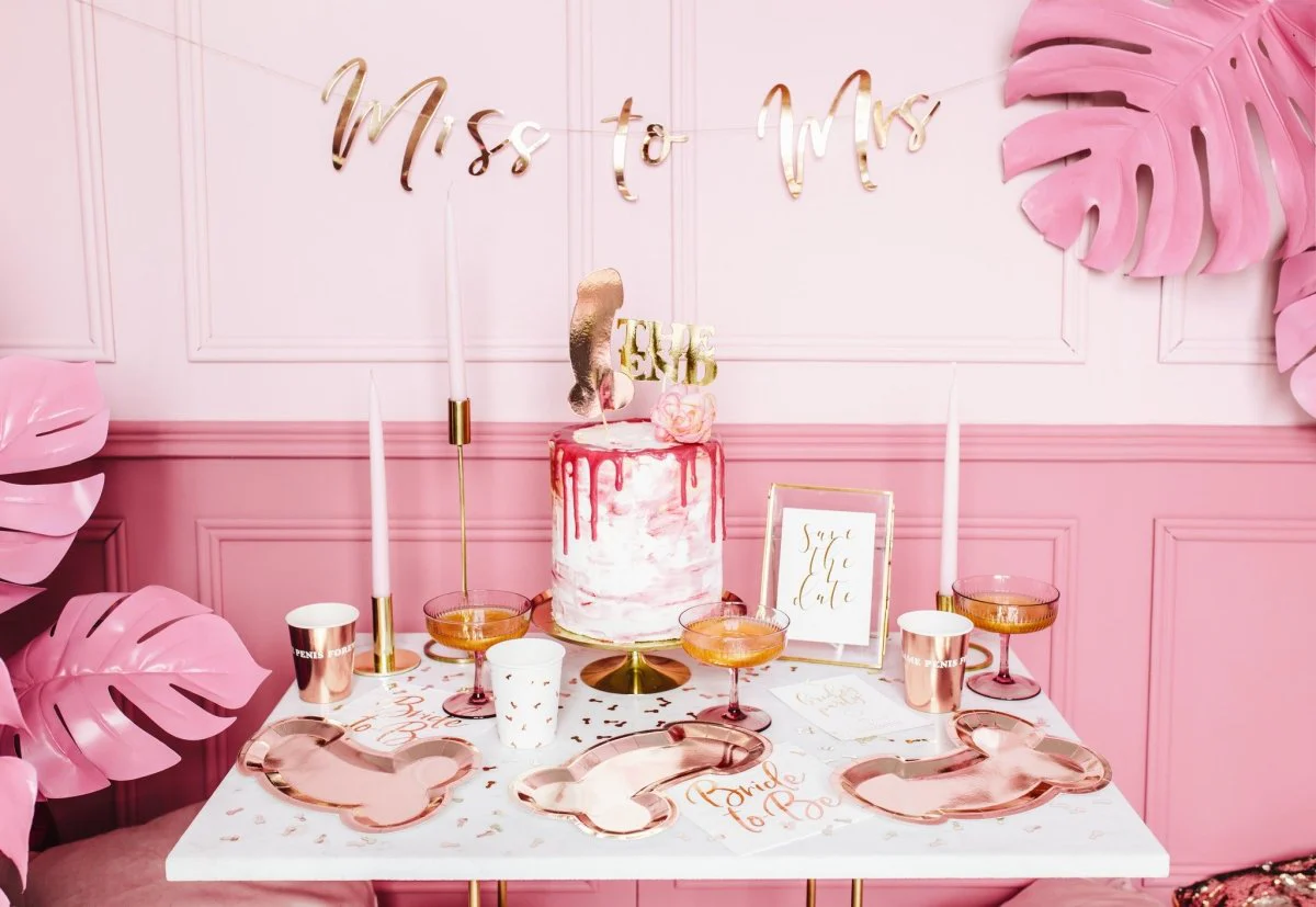 Bruiloft Slinger Miss to Mrs, Rose Goud 76cm - Image 9